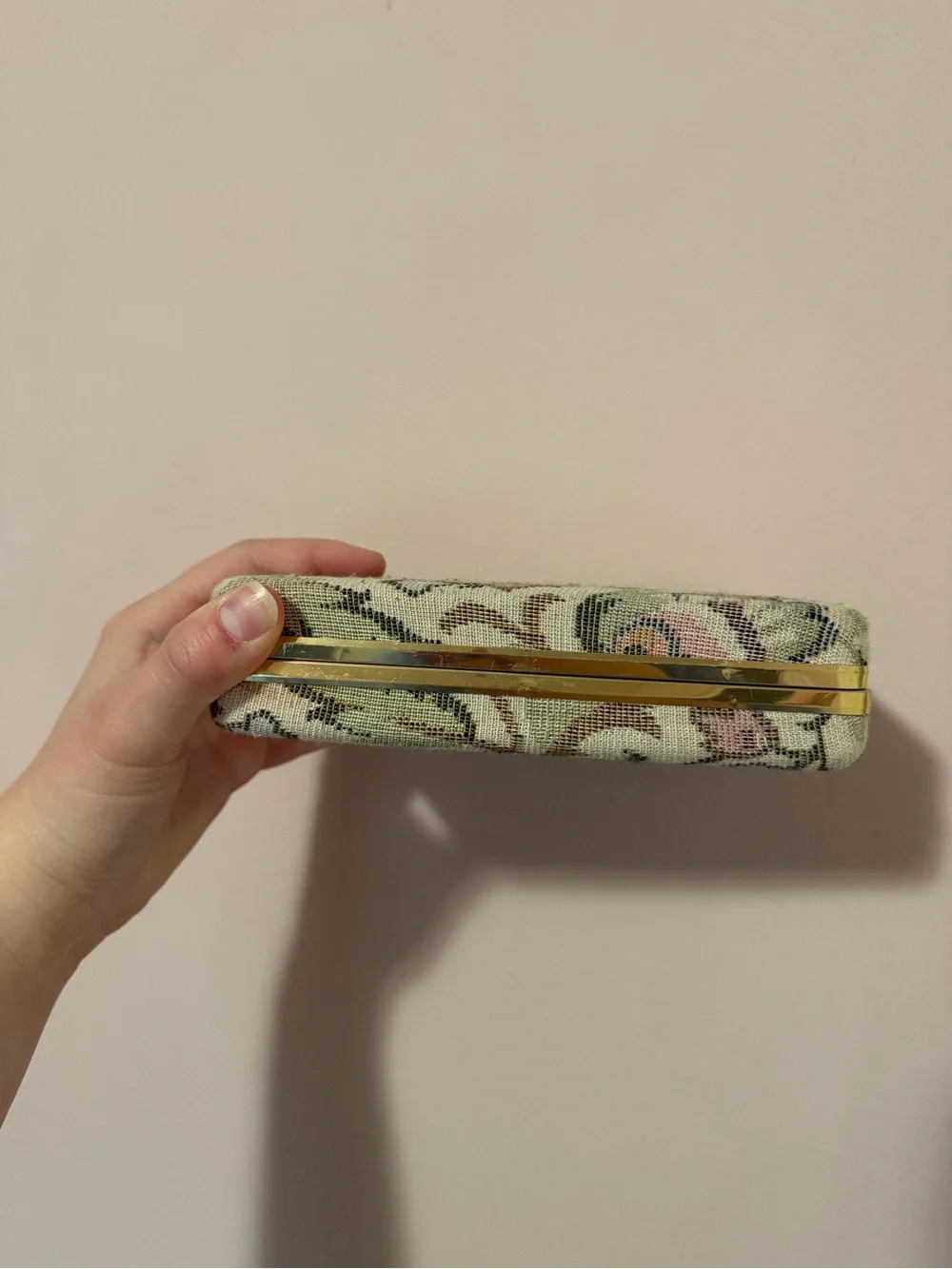 Vintage Floral Tapestry Jewelry Case